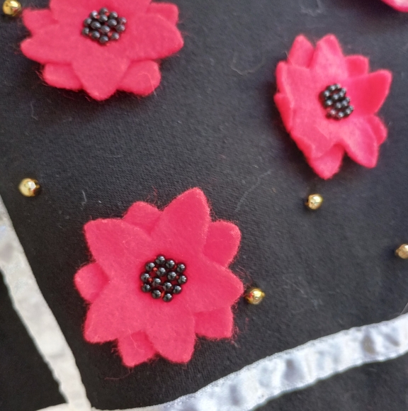 Chaus Women Holiday Shirt Christmas Ugly Party Vintage Retro Winter Long Sleeve - Picture 5 of 15